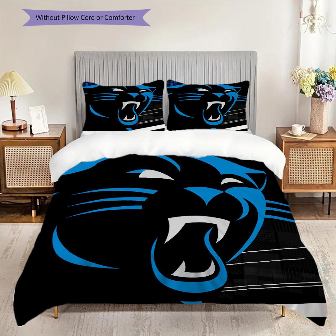 Carolina Panthers Pattern Bedding Quilt Set Quilt Cover Pillowcase Home Decoration Birthday Gift (1 * duvet cover + 2 * pillowcase, without core) 135x200cm
Carolina Panthers Pattern Bedding Quilt Set Quilt Cover Pillowcase Home Decoration Birthday Gift (1 * duvet cover + 2 * pillowcase, without core) 135x200cm