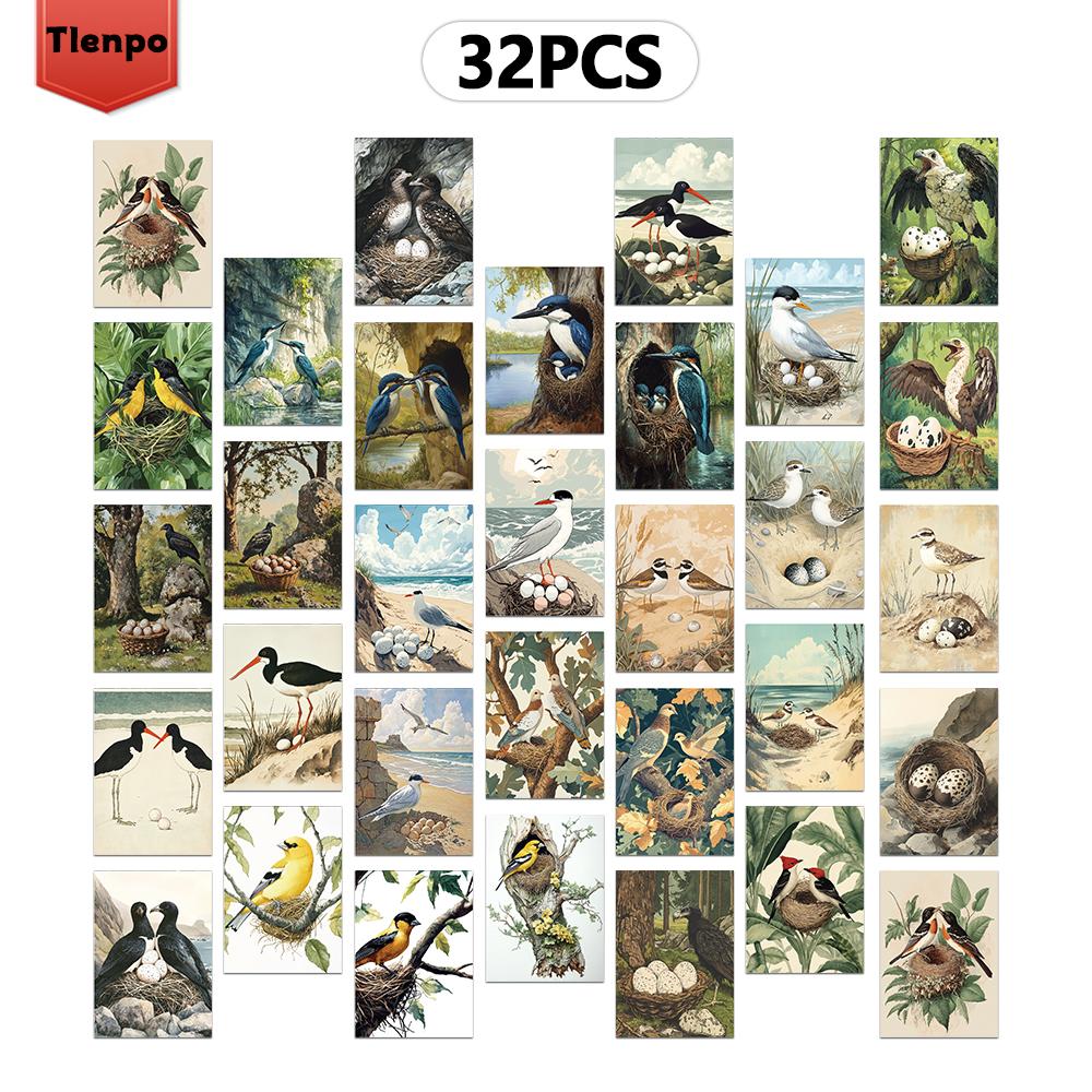 32pcs, Vintage Bird s Nest and Egg Postcards, Mailing Cards, Greeting Cards, DIY Cards, Souvenir Postcards, Decorations чистый
32pcs, Vintage Bird s Nest and Egg Postcards, Mailing Cards, Greeting Cards, DIY Cards, Souvenir Postcards, Decorations чистый