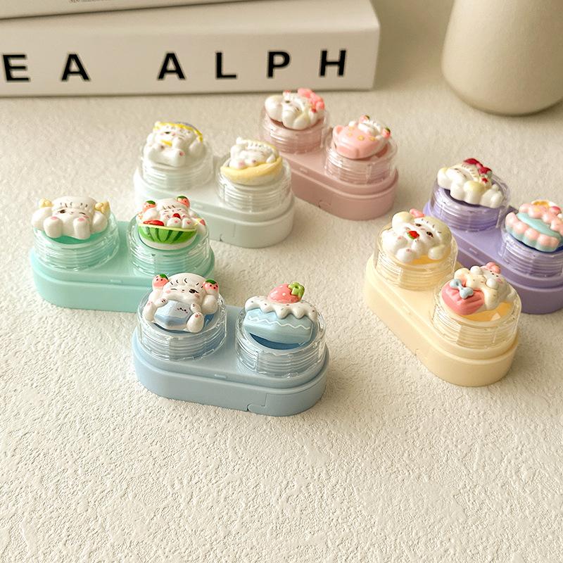 women Mini Contact Lens Box with Tweezer Suction Stick Set Cartoon Cat Contact Lens Case Travel Daily Storage for Women Girl
women Mini Contact Lens Box with Tweezer Suction Stick Set Cartoon Cat Contact Lens Case Travel Daily Storage for Women Girl