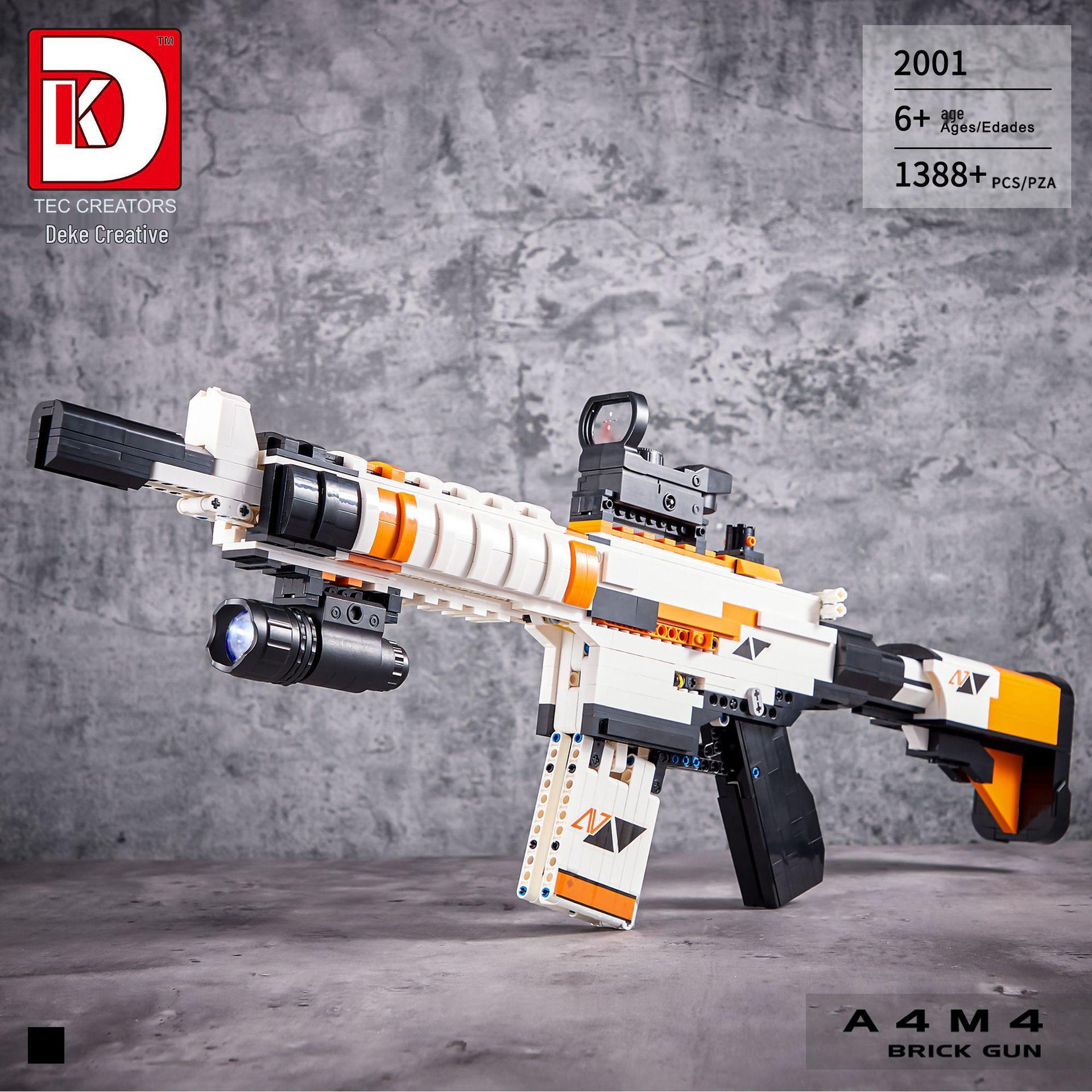 Deker DK2001-05 Military Submachine Assault Rifle M4A4 Educational Building Blocks Toy
Deker DK2001-05 Military Submachine Assault Rifle M4A4 Educational Building Blocks Toy