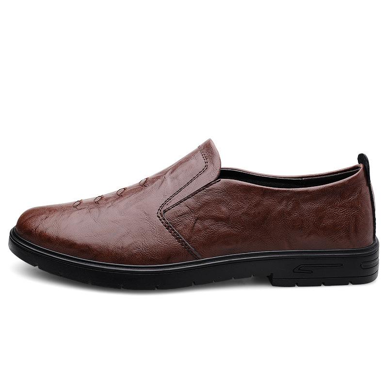 Casual leather shoes for young men, small leather shoes for men, one-pedal shoes for men, Korean version of trendy business lazy shoes, overfitting 45 коричневий
Casual leather shoes for young men, small leather shoes for men, one-pedal shoes for men, Korean version of trendy business lazy shoes, overfitting 45 коричневий