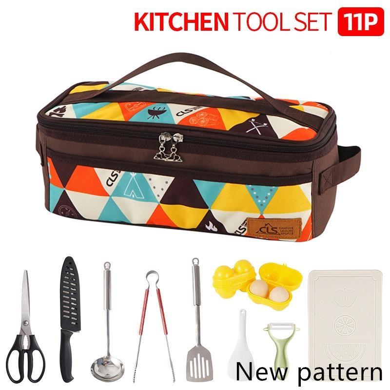 11 шт./компл. набор кухонной утвари для кемпинга, пикника, барбекю, походов, кухонных принадлежностей, комбинация кухонных принадлежностей New pattern
11 шт./компл. набор кухонной утвари для кемпинга, пикника, барбекю, походов, кухонных принадлежностей, комбинация кухонных принадлежностей New pattern