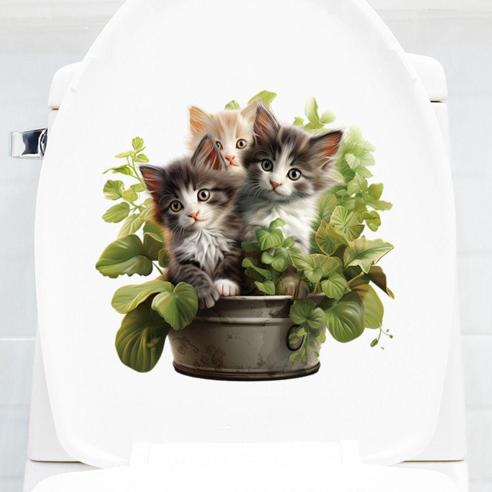 Removable Cat Pattern Toilet Sticker Self-Adhesive Toilet Seat Decal Cat Wall Stickers Kids
Removable Cat Pattern Toilet Sticker Self-Adhesive Toilet Seat Decal Cat Wall Stickers Kids