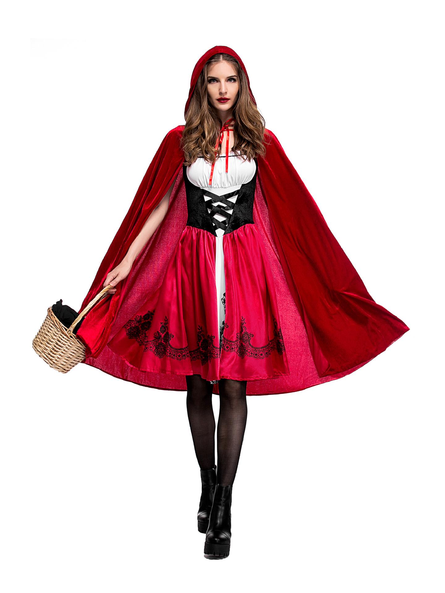 Европейский и американский костюм Красной Шапочки на Хэллоуин - Взрослый стиль для косплей-вечеринки Small
Европейский и американский костюм Красной Шапочки на Хэллоуин - Взрослый стиль для косплей-вечеринки Small