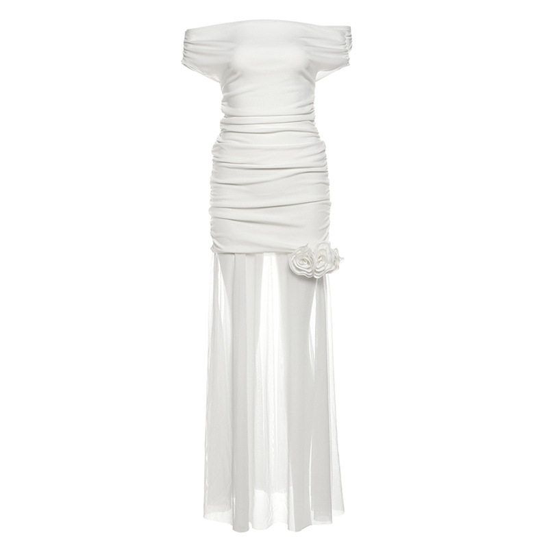 Cross-Border European and American Style 2025Wish New Summer Pure Desire White Off-Shoulder Strapless Mesh Long Dress for Women White S
Cross-Border European and American Style 2025Wish New Summer Pure Desire White Off-Shoulder Strapless Mesh Long Dress for Women White S
