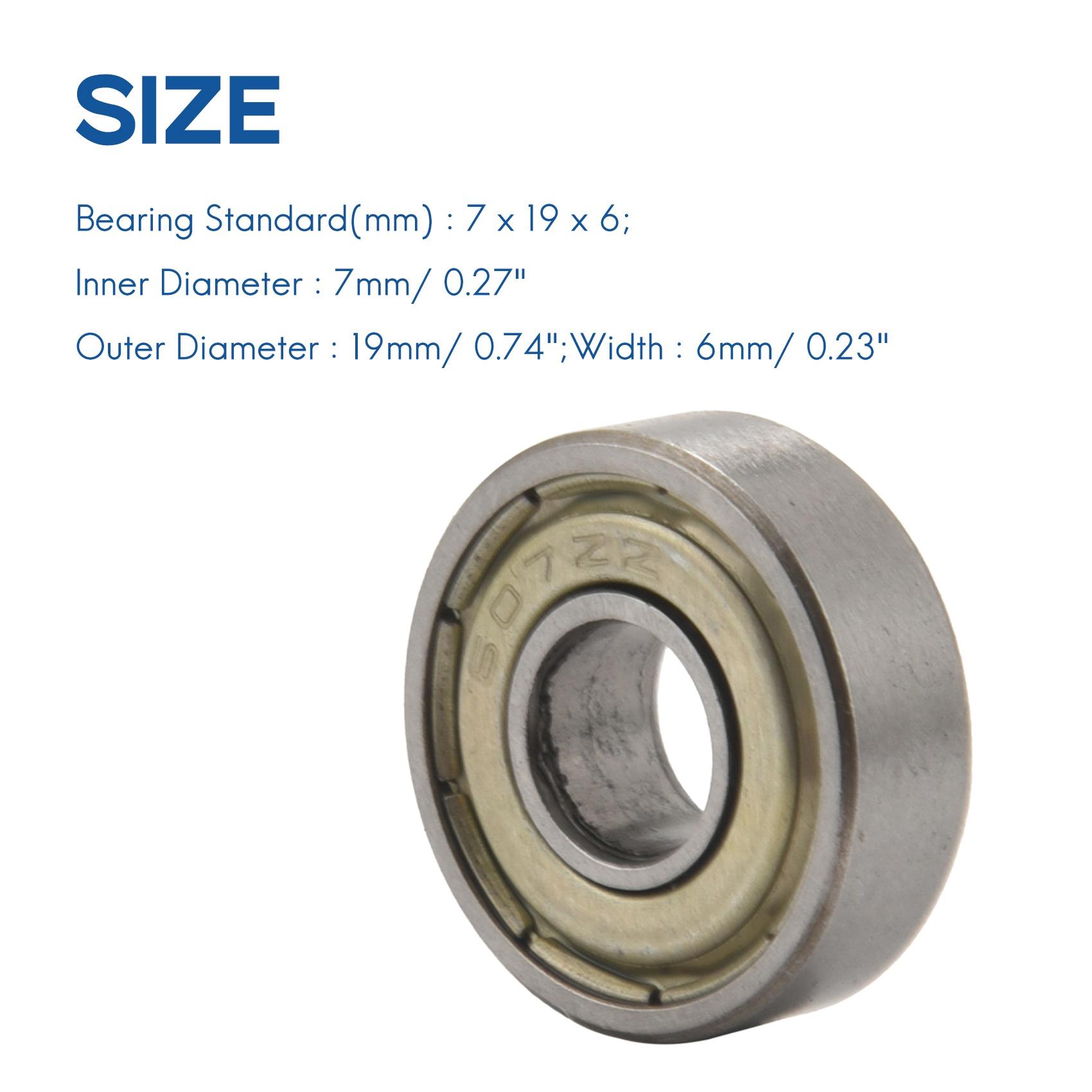 BHBL 607Z 7 x 19 x 6mm Double Shielded Deep Groove Ball Bearings 5 Pcs China Mainland
BHBL 607Z 7 x 19 x 6mm Double Shielded Deep Groove Ball Bearings 5 Pcs China Mainland