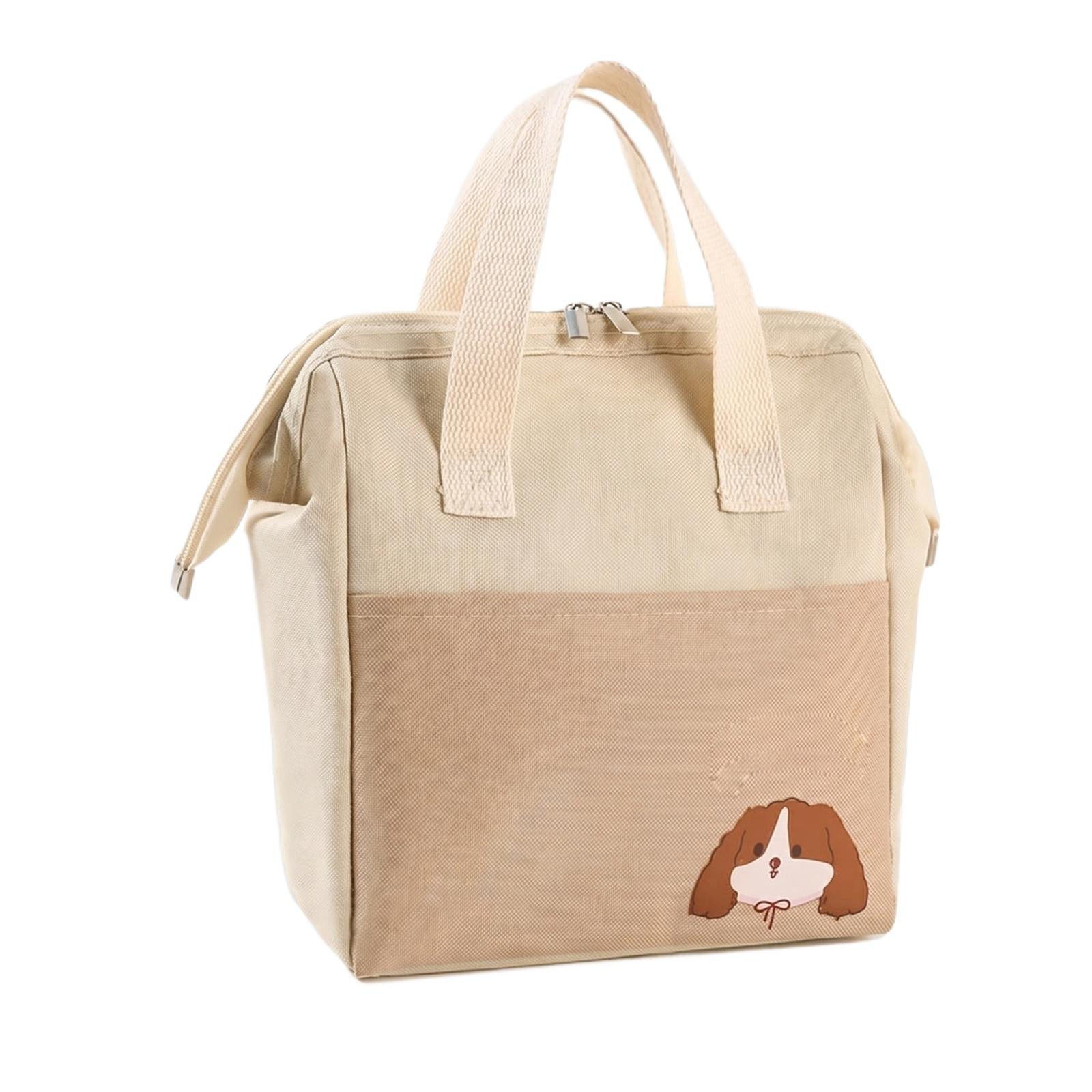 Insulated Lunch Bag Portable Handheld Bento Box Carrier with Zipper Closure and Front Pocket for Food Storage and Transportation one size бежевый
Insulated Lunch Bag Portable Handheld Bento Box Carrier with Zipper Closure and Front Pocket for Food Storage and Transportation one size бежевый