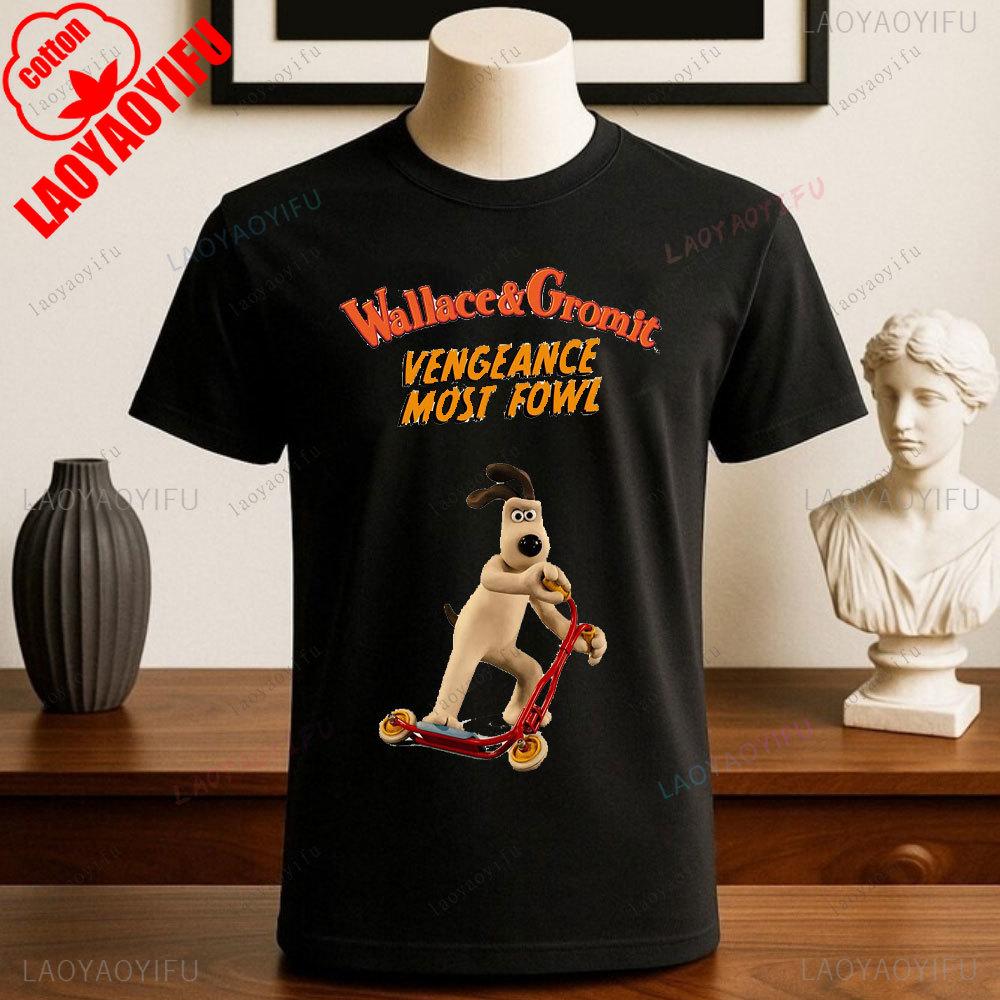 Wallace and Gromit Printed T-shirt Tops Cartoon and Anime Printed T-shirt L
Wallace and Gromit Printed T-shirt Tops Cartoon and Anime Printed T-shirt L