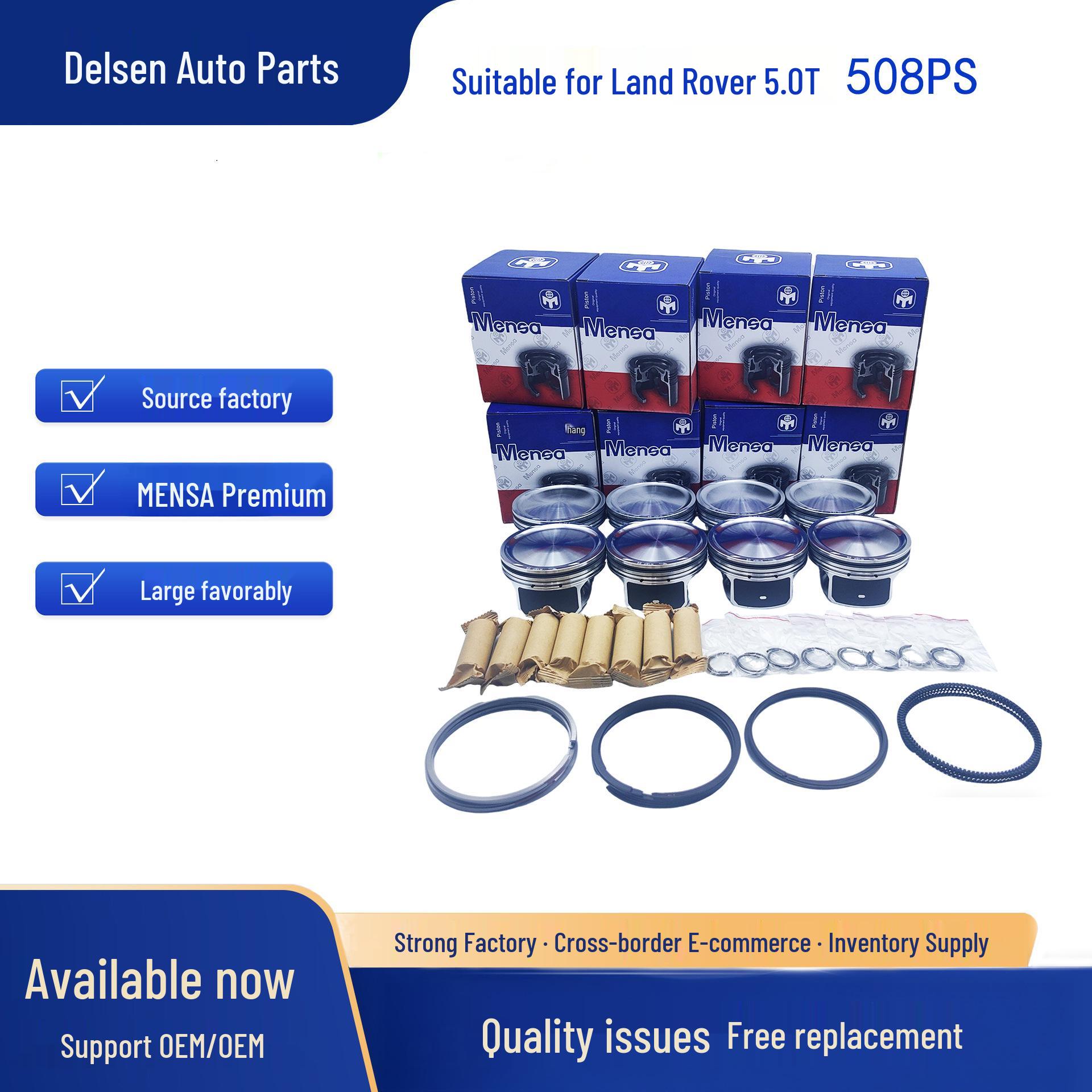Land Rover 5.0T LRHS508PS MENSA Premium Piston Kit 0.50
Land Rover 5.0T LRHS508PS MENSA Premium Piston Kit 0.50
