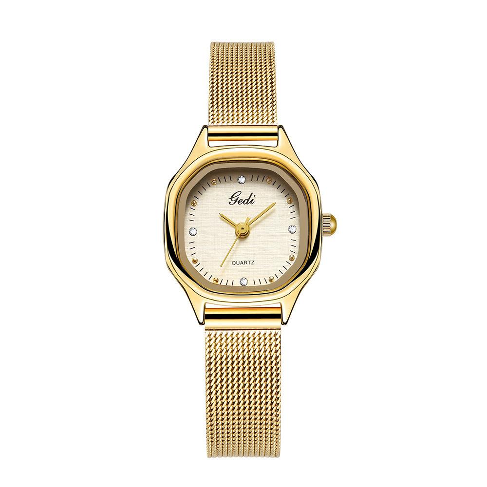 Stainless Steel Mesh Strap Watch Fashion Cloth Disc Quartz Watch Niche High-End Women S Watch
Stainless Steel Mesh Strap Watch Fashion Cloth Disc Quartz Watch Niche High-End Women S Watch