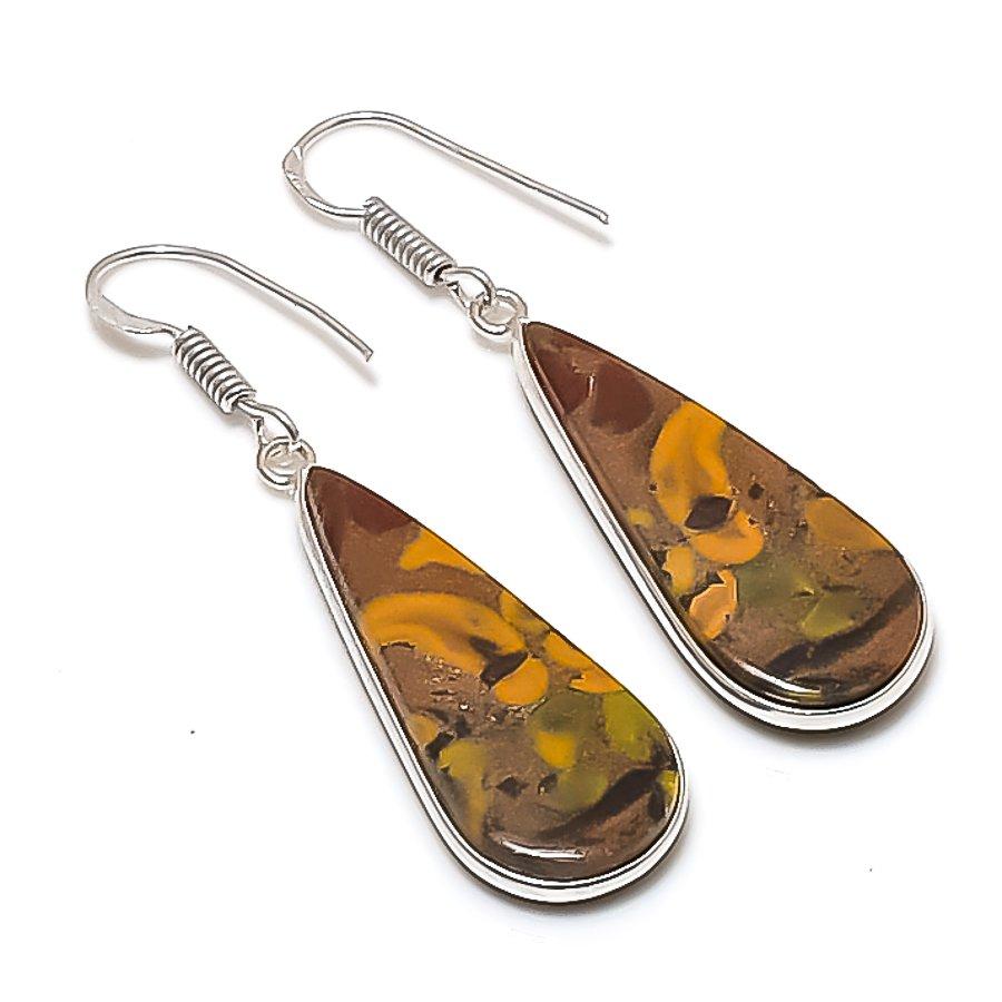 Natural Fruit Jasper Gemstone Handmade 925 Sterling Silver Earring 2.01 AE-11596
Natural Fruit Jasper Gemstone Handmade 925 Sterling Silver Earring 2.01 AE-11596