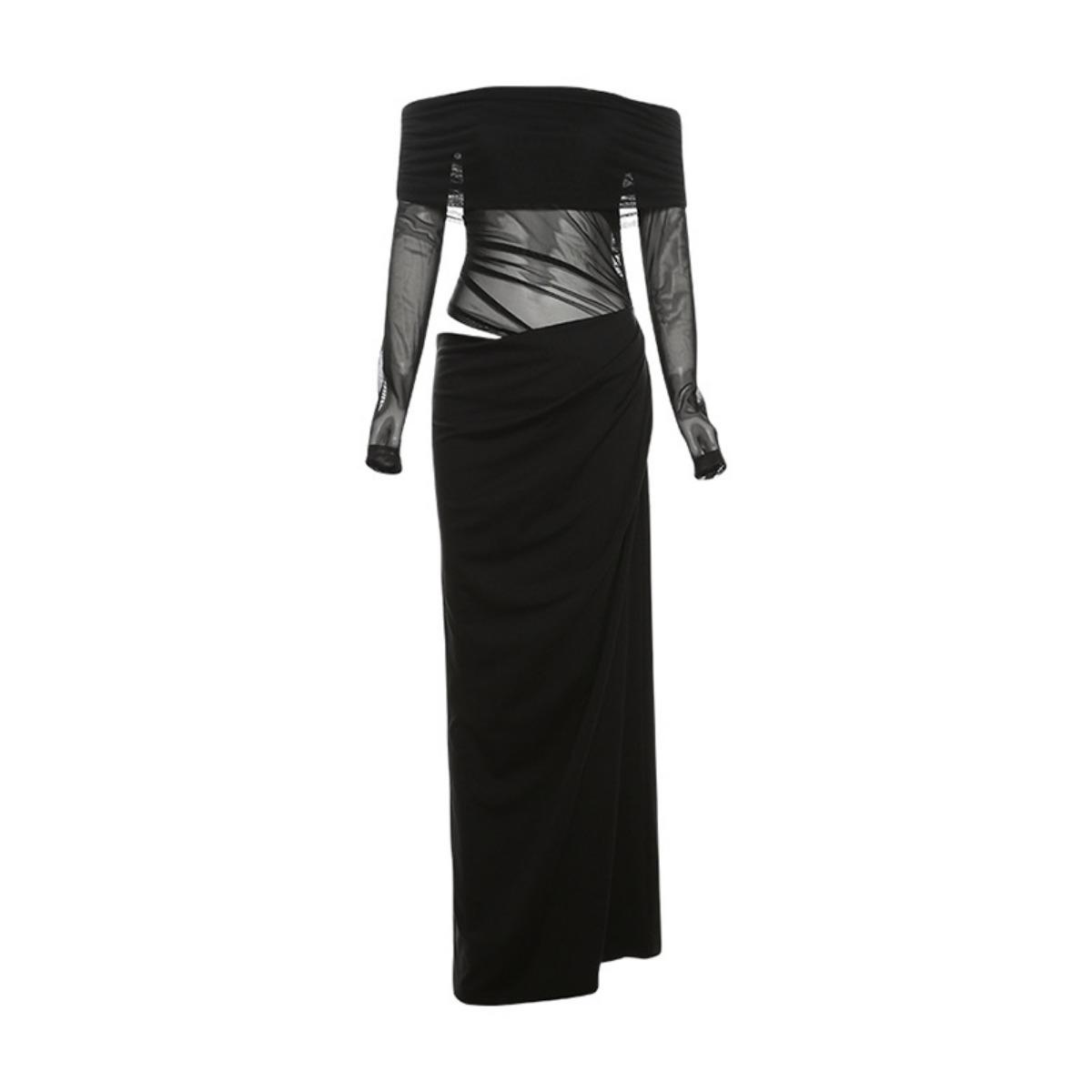 Spring New Women s Dress, European & American Style Elegant Sexy Off-shoulder Sheer Mesh Long Maxi Dress for Women XS чёрный
Spring New Women s Dress, European & American Style Elegant Sexy Off-shoulder Sheer Mesh Long Maxi Dress for Women XS чёрный