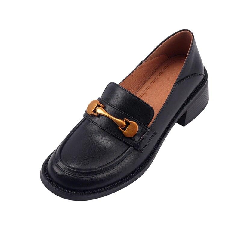 Meotina/женские лоферы из натуральной кожи, туфли-лодочки с круглым носком, на толстом среднем каблуке, с металлическими украшениями, женская модная обувь, весна-осень, коричневые 40 34 чёрный
Meotina/женские лоферы из натуральной кожи, туфли-лодочки с круглым носком, на толстом среднем каблуке, с металлическими украшениями, женская модная обувь, весна-осень, коричневые 40 34 чёрный