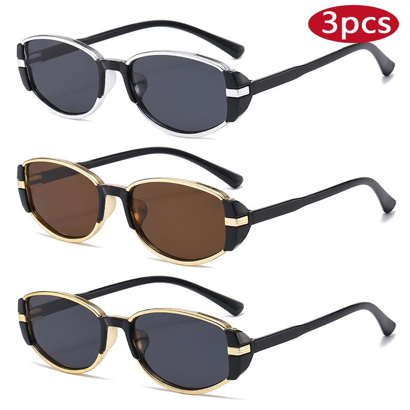 3pcs Vintage High Quality Square Sunglasses Fashion Women Personality Sun Glasses Outdoor Sunscreen UV Protection Glasses
3pcs Vintage High Quality Square Sunglasses Fashion Women Personality Sun Glasses Outdoor Sunscreen UV Protection Glasses