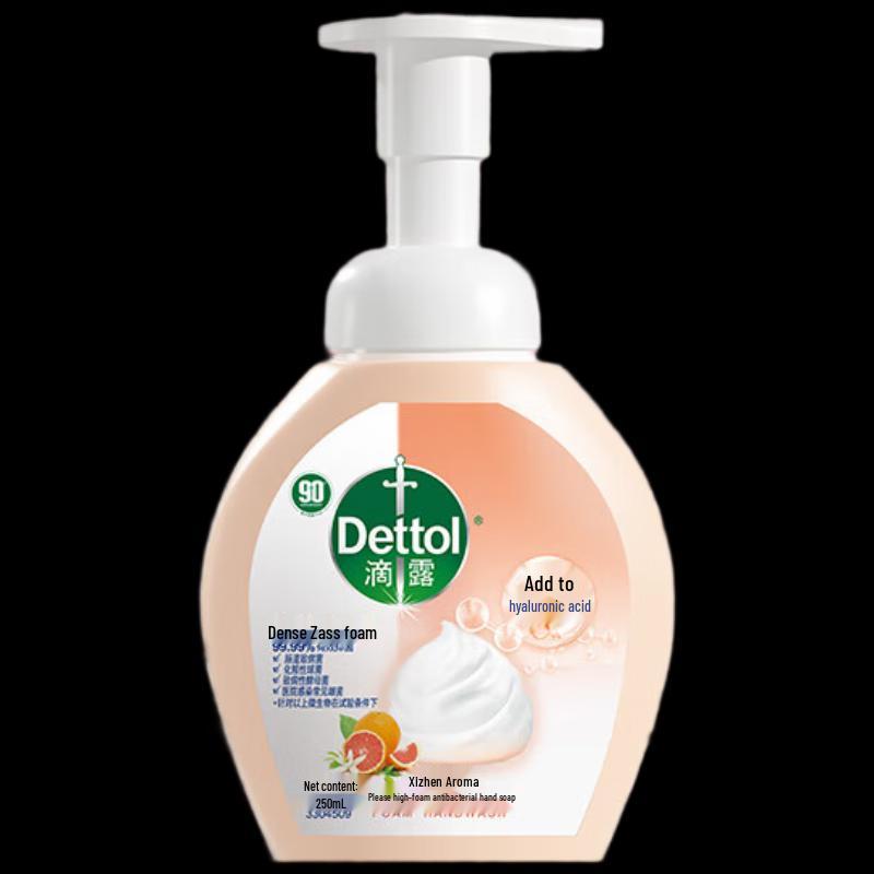 Dettol Foaming Hand Wash with Hyaluronic Acid, Grapefruit Scent (250ml)
Dettol Foaming Hand Wash with Hyaluronic Acid, Grapefruit Scent (250ml)