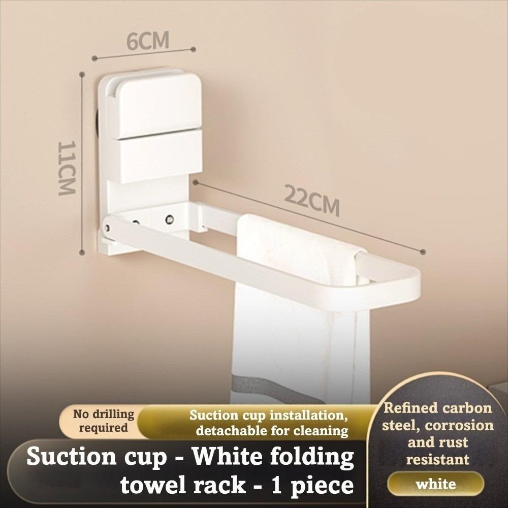 Multifunctional Suction Cups Towel Rod Wall Mounted Sapce Saving No Punching Towel Rack Durable Foldable Folding Wall Shelves
Multifunctional Suction Cups Towel Rod Wall Mounted Sapce Saving No Punching Towel Rack Durable Foldable Folding Wall Shelves