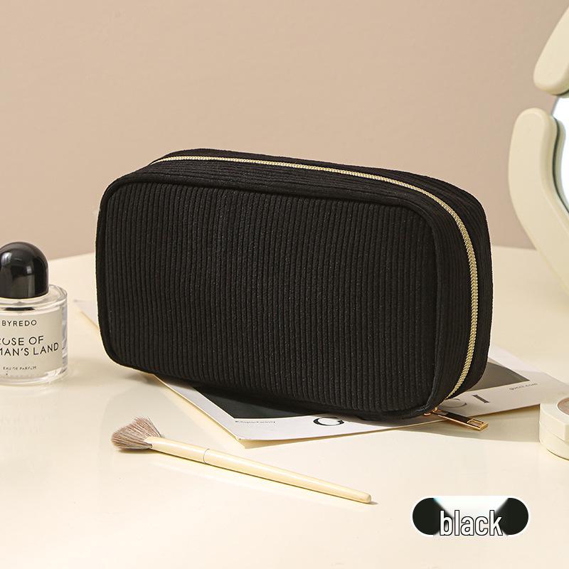 Simple Corduroy Makeup Bag: Large Capacity Portable Travel Cosmetic Storage for Women
Simple Corduroy Makeup Bag: Large Capacity Portable Travel Cosmetic Storage for Women