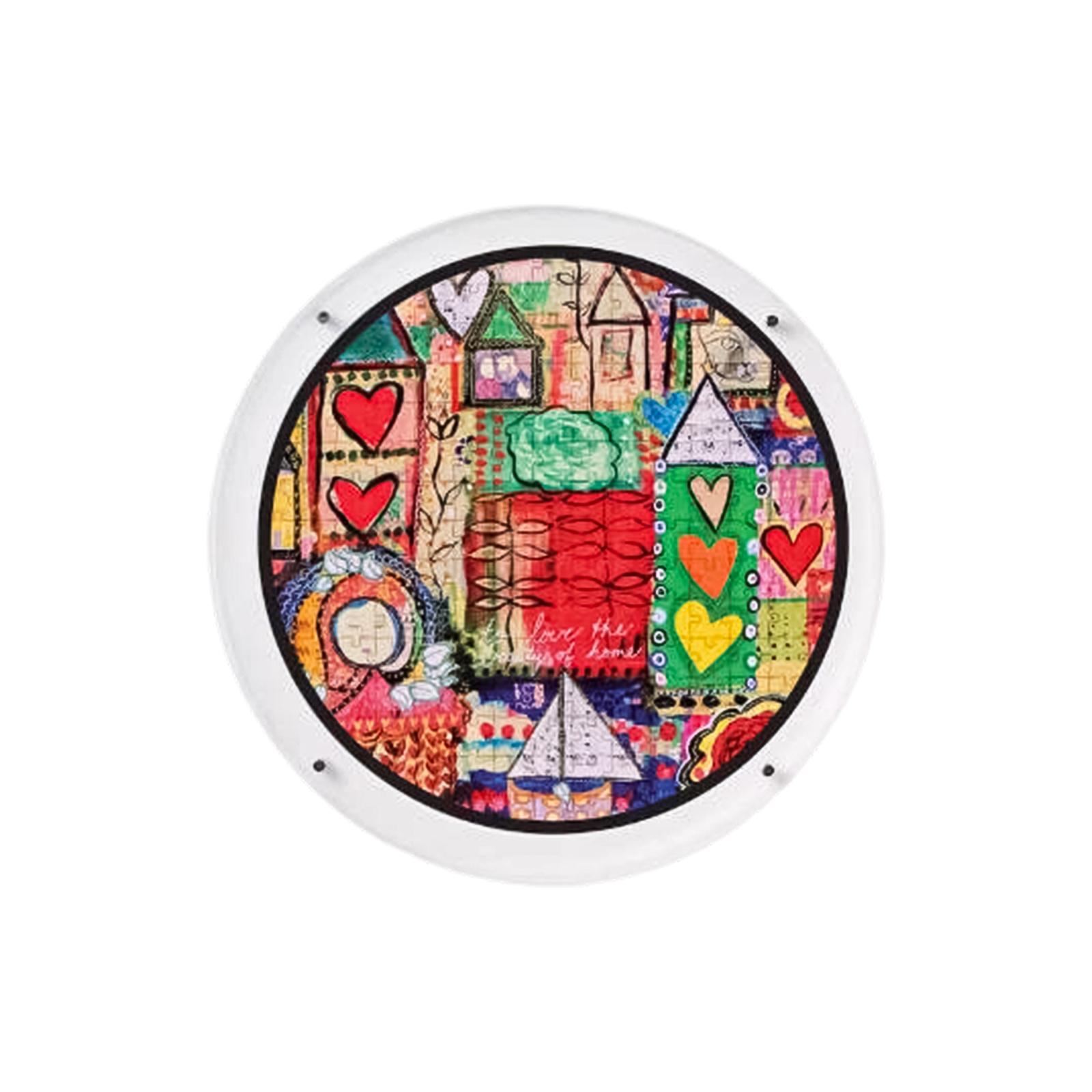 Acrylic Puzzle Sun Catcher Window Hanging 2D Decorative Art Piece with Abstract Geometric and Heart Pattern Design for Indoor Display One Size
Acrylic Puzzle Sun Catcher Window Hanging 2D Decorative Art Piece with Abstract Geometric and Heart Pattern Design for Indoor Display One Size