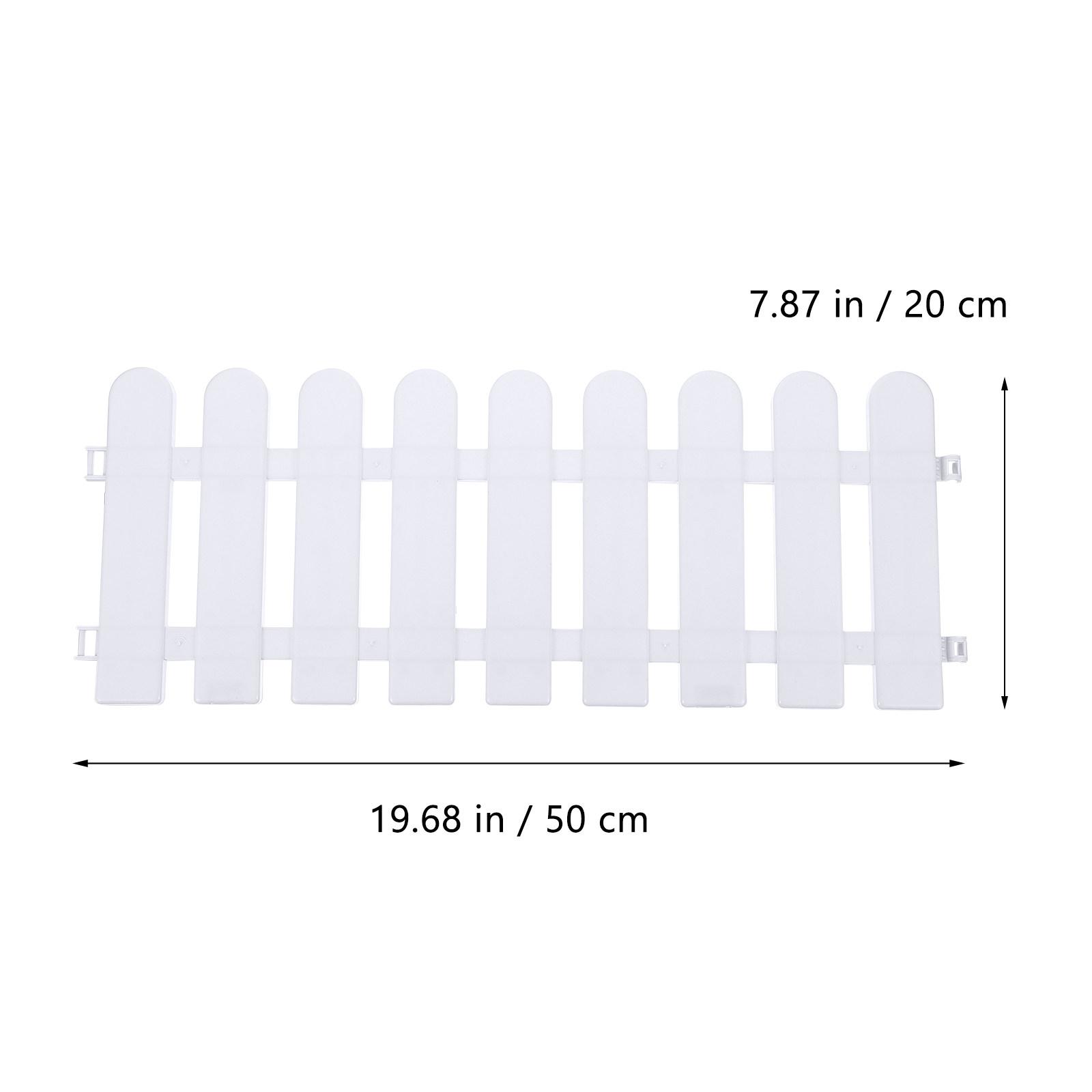 Landscape Garden Fence 5Pcs Plastic Picket Panels 50x30cm White Edging for Outdoor Indoor Path Lawn Yard Supply
Landscape Garden Fence 5Pcs Plastic Picket Panels 50x30cm White Edging for Outdoor Indoor Path Lawn Yard Supply
