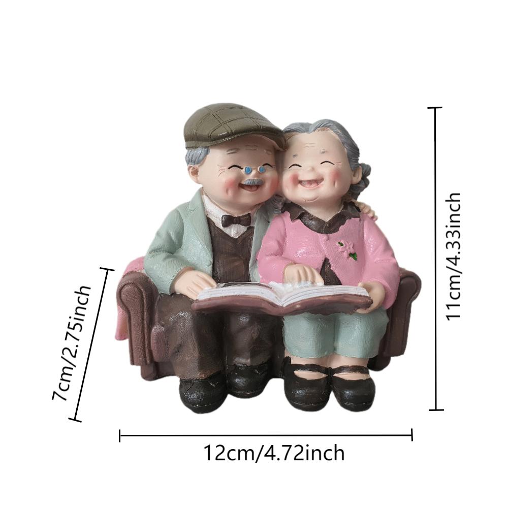 1 Piece of Old Man and Old Lady Reading Styling Ornaments, Delicate Craftsmanship, Heart-Warming Decoration, Conveyored Years and Warmth, Give Friends
1 Piece of Old Man and Old Lady Reading Styling Ornaments, Delicate Craftsmanship, Heart-Warming Decoration, Conveyored Years and Warmth, Give Friends