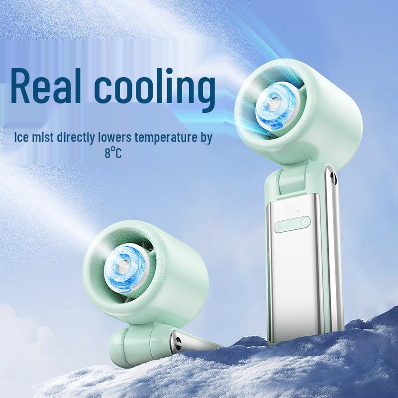 USB Charging Handheld/Neck Hanging Turbo Silent Fan with Digital Display and High Wind Power
USB Charging Handheld/Neck Hanging Turbo Silent Fan with Digital Display and High Wind Power