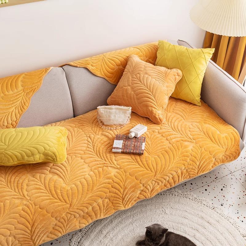 Sofa Cushion Universal In All Seasons, High-Grade Leather Non-Slip, Nordic Simple Thickened Seat Cushion, Winter Plush Cover, Backrest Towel 70*70cm
Sofa Cushion Universal In All Seasons, High-Grade Leather Non-Slip, Nordic Simple Thickened Seat Cushion, Winter Plush Cover, Backrest Towel 70*70cm