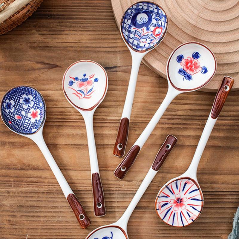 Gift Set Household Ceramic Spoon Hand-Painted High-Value Long-Handled Spoon Creative Dessert Spoon Eco-Friendly Underglaze Paint 6Pcs
Gift Set Household Ceramic Spoon Hand-Painted High-Value Long-Handled Spoon Creative Dessert Spoon Eco-Friendly Underglaze Paint 6Pcs