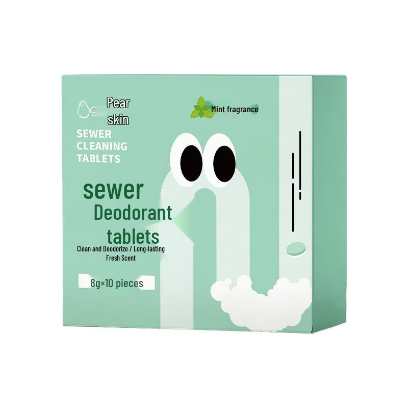 Pear Pond Sewer Deodorizing Effervescent Tablets for Odor Removal in Kitchen, Bathroom, and Toilet
Pear Pond Sewer Deodorizing Effervescent Tablets for Odor Removal in Kitchen, Bathroom, and Toilet