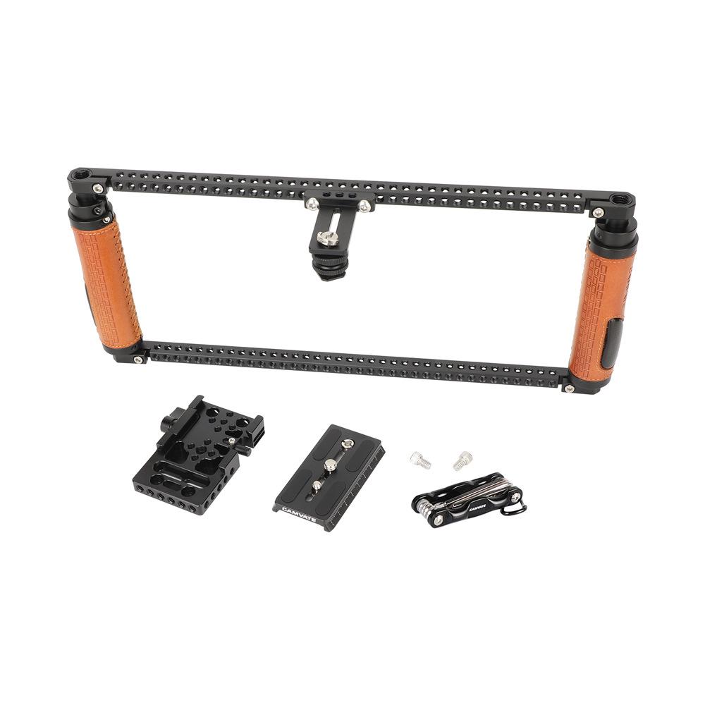 Adjustable DSLR Camera Cage with Quick Release Plate & Leather Handle 3719 чорний
Adjustable DSLR Camera Cage with Quick Release Plate & Leather Handle 3719 чорний