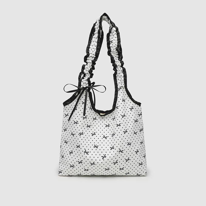 Холщовая сумка Niche Bow Polka Dot Sweet Maiden Drawstring Pleated Tote Student Commuter Shoulder Bag
Холщовая сумка Niche Bow Polka Dot Sweet Maiden Drawstring Pleated Tote Student Commuter Shoulder Bag