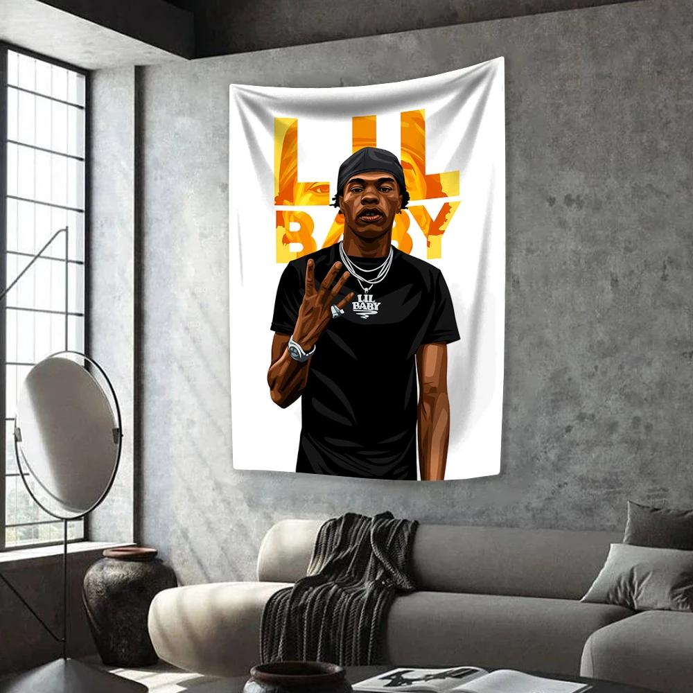 HipHop Singer Tapestry Lil Babys Printing Home Decor Aesthetics Fashion Bedroom Background Wall Hanging Covering Sofa Blanket 74x94cm(29x37in)
HipHop Singer Tapestry Lil Babys Printing Home Decor Aesthetics Fashion Bedroom Background Wall Hanging Covering Sofa Blanket 74x94cm(29x37in)