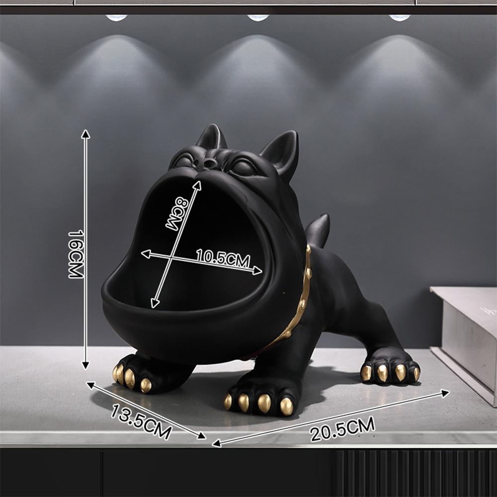 Big Mouth Dog Statue with Storage Box for Key Watch Pearls and Jewels, Nordic Home Decor French Bulldog Sculpture Table Decor чорний
Big Mouth Dog Statue with Storage Box for Key Watch Pearls and Jewels, Nordic Home Decor French Bulldog Sculpture Table Decor чорний