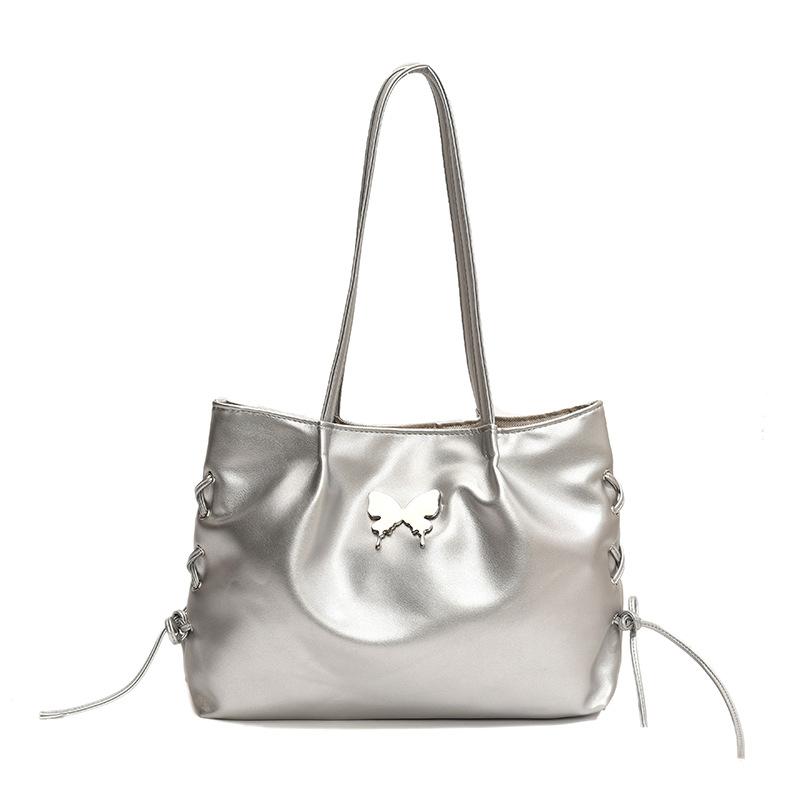 Популярные в этом году высококачественные текстурированные сумки, новые универсальные повседневные сумки весны 2025 года, женские сумки-тоут с бабочками серебряный
Популярные в этом году высококачественные текстурированные сумки, новые универсальные повседневные сумки весны 2025 года, женские сумки-тоут с бабочками серебряный