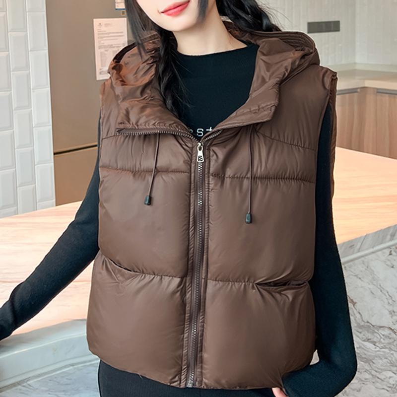 Зимний короткий жилет женский теплый безрукавный парки воротник-стойка повседневный толстый женский жакет 2XL коричневый
Зимний короткий жилет женский теплый безрукавный парки воротник-стойка повседневный толстый женский жакет 2XL коричневый