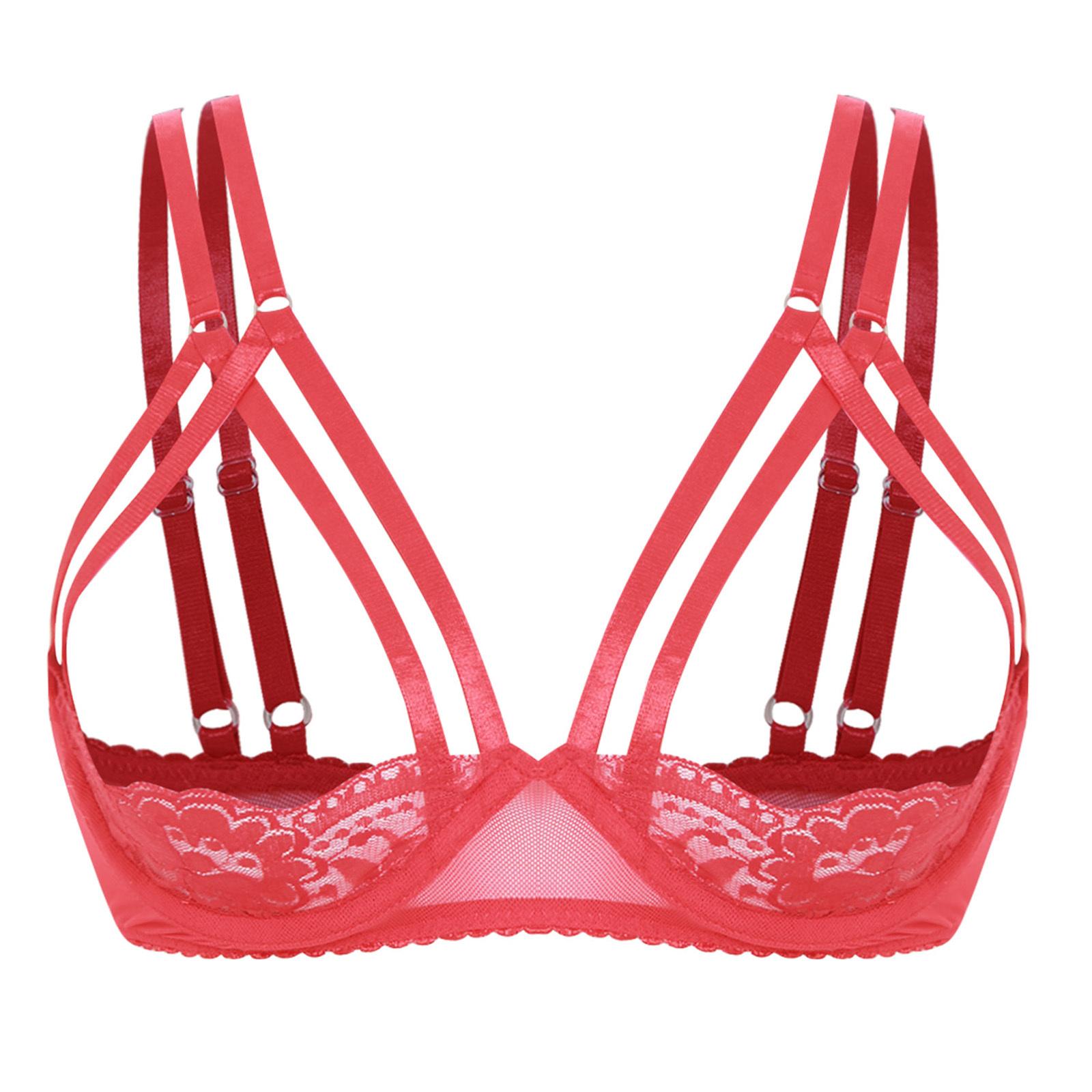 Женский кружевной бюстгальтер на косточках, чашка 1/4, балконет, двойные бретели, пуш-ап топ, эротическое белье для свиданий и вечеринок S красный
Женский кружевной бюстгальтер на косточках, чашка 1/4, балконет, двойные бретели, пуш-ап топ, эротическое белье для свиданий и вечеринок S красный