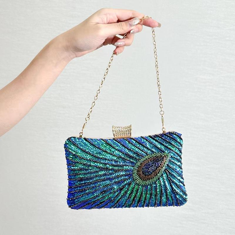 Womens Sparkly Rhinestone Beaded Glitter bag Clutch Evening Handbag Shoulder Bags Purse for Wedding Party Prom 20x14x6cm
Womens Sparkly Rhinestone Beaded Glitter bag Clutch Evening Handbag Shoulder Bags Purse for Wedding Party Prom 20x14x6cm