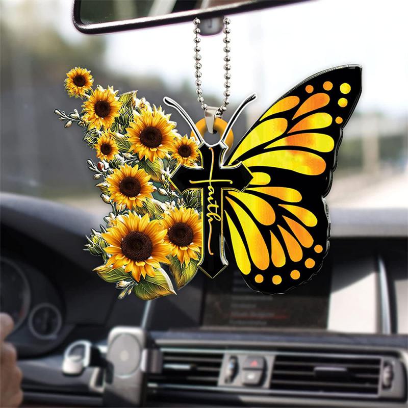 Butterfly Cross Hanging Decoration for Car Sunflower Butterfly Car Charm Rear View Mirror Accessories Car Interior Decor Pendant CHINA рожевий
Butterfly Cross Hanging Decoration for Car Sunflower Butterfly Car Charm Rear View Mirror Accessories Car Interior Decor Pendant CHINA рожевий
