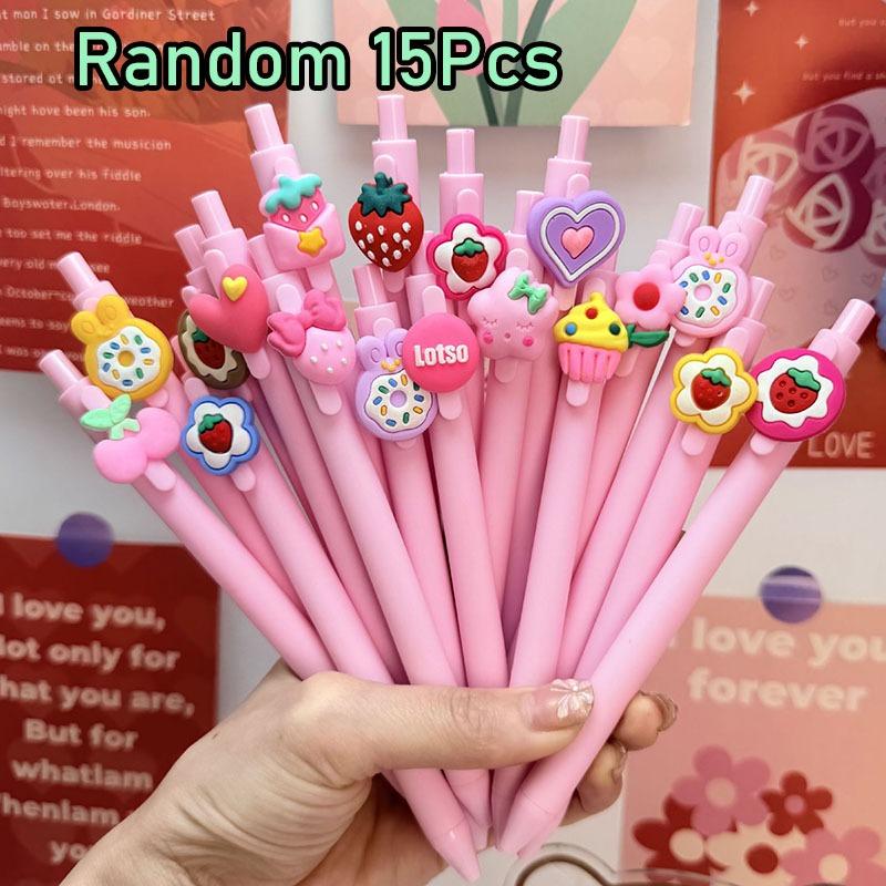 10Pcs Cute Sweet Pink Ballpoint Pen Cartoon Press Pen 0.7mm Black Ink School Supplies Stationery Funny Pens Exam Signature Neutral Pen Random style10Pcs
10Pcs Cute Sweet Pink Ballpoint Pen Cartoon Press Pen 0.7mm Black Ink School Supplies Stationery Funny Pens Exam Signature Neutral Pen Random style10Pcs