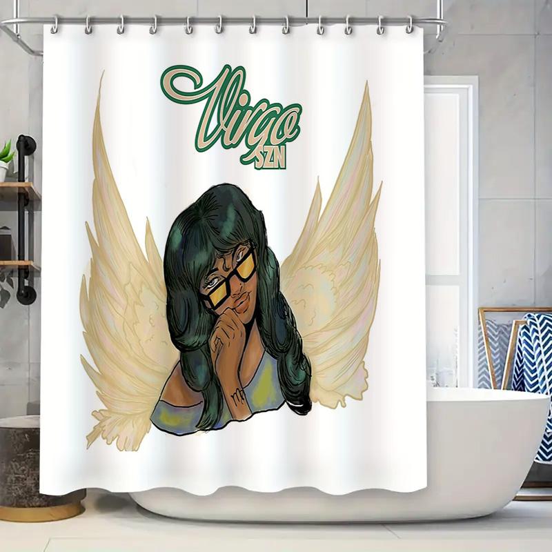 Trendy Angel Wing Shower Curtain Gothic Aesthetic Room Decor Dark Academia Vanlife Dorm Decor Black Girl Magic Home Accent W60H190(CM)-1 Pcs
Trendy Angel Wing Shower Curtain Gothic Aesthetic Room Decor Dark Academia Vanlife Dorm Decor Black Girl Magic Home Accent W60H190(CM)-1 Pcs
