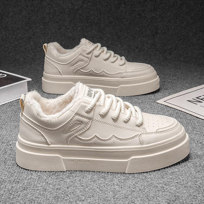 Men s shoes new autumn trend versatile velvet warm student sports leisure small white board shoes thick sole increase 39 бежевий
Men s shoes new autumn trend versatile velvet warm student sports leisure small white board shoes thick sole increase 39 бежевий