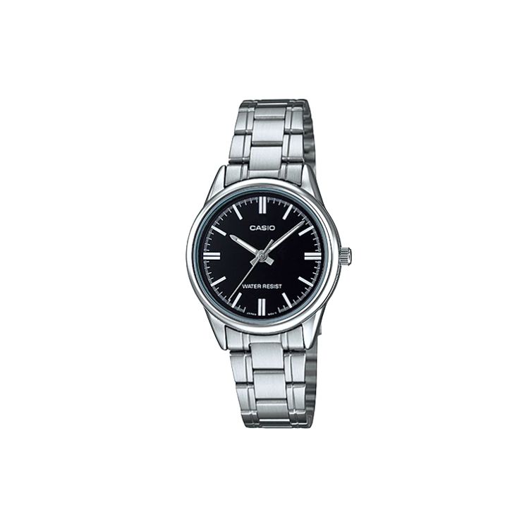 Casio Standard Series Water Resistant Quartz Movement Stainless Steel Strap Watch Women watches Black LTP-V005D-1A Black Dial
Casio Standard Series Water Resistant Quartz Movement Stainless Steel Strap Watch Women watches Black LTP-V005D-1A Black Dial