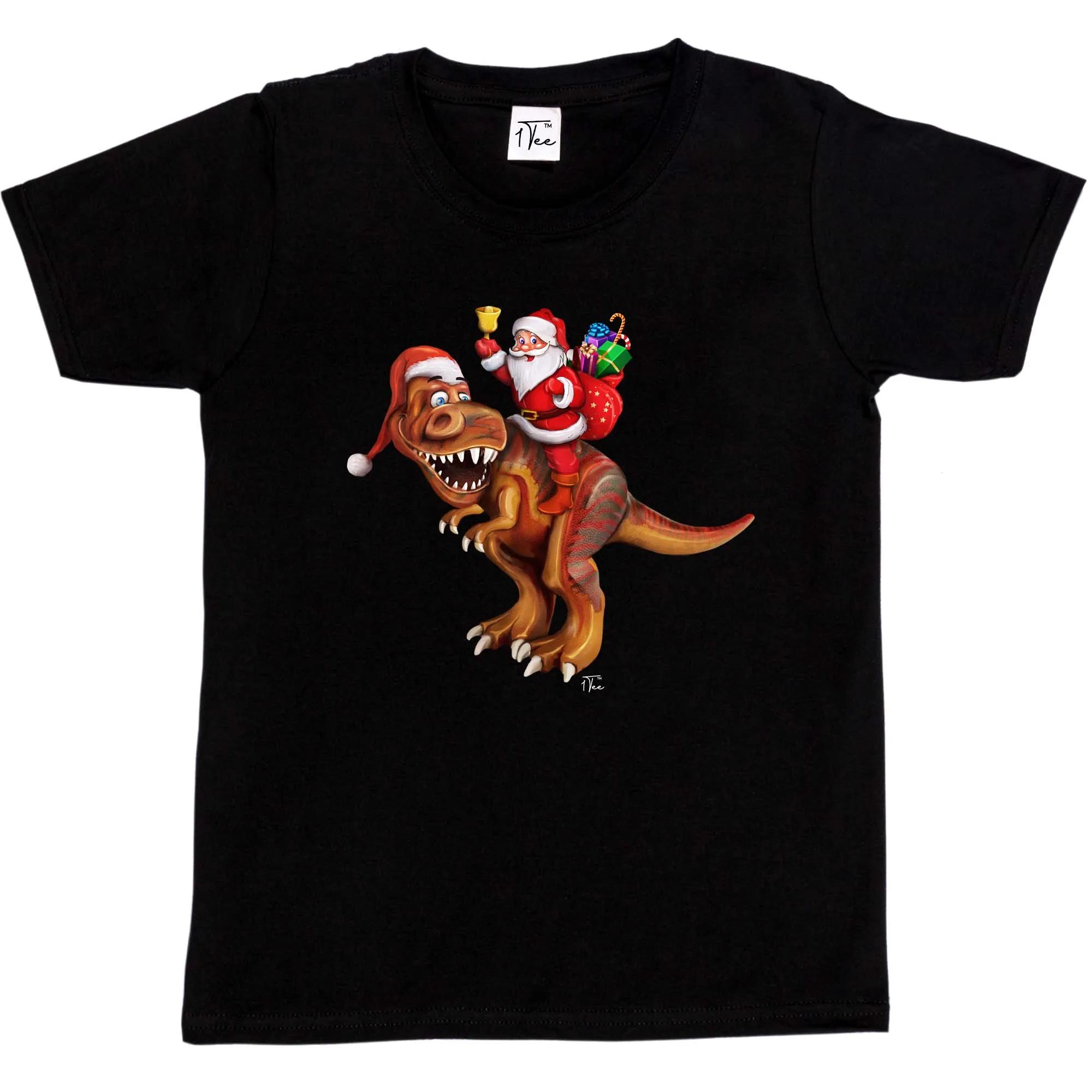 Interesting Santa Riding Dinosaur T Rex Christmas T-Shirt 100% Cotton O-Neck Summer Short Sleeve Casual Mens T-shirt Size S-3XL 4XL
Interesting Santa Riding Dinosaur T Rex Christmas T-Shirt 100% Cotton O-Neck Summer Short Sleeve Casual Mens T-shirt Size S-3XL 4XL