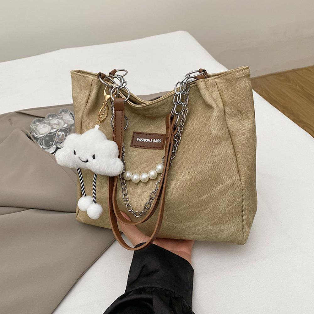 Commute Tote Bag with Pendant Large Capacity Shoulder Bag Leisure PU Leather Handbag Girls синій
Commute Tote Bag with Pendant Large Capacity Shoulder Bag Leisure PU Leather Handbag Girls синій