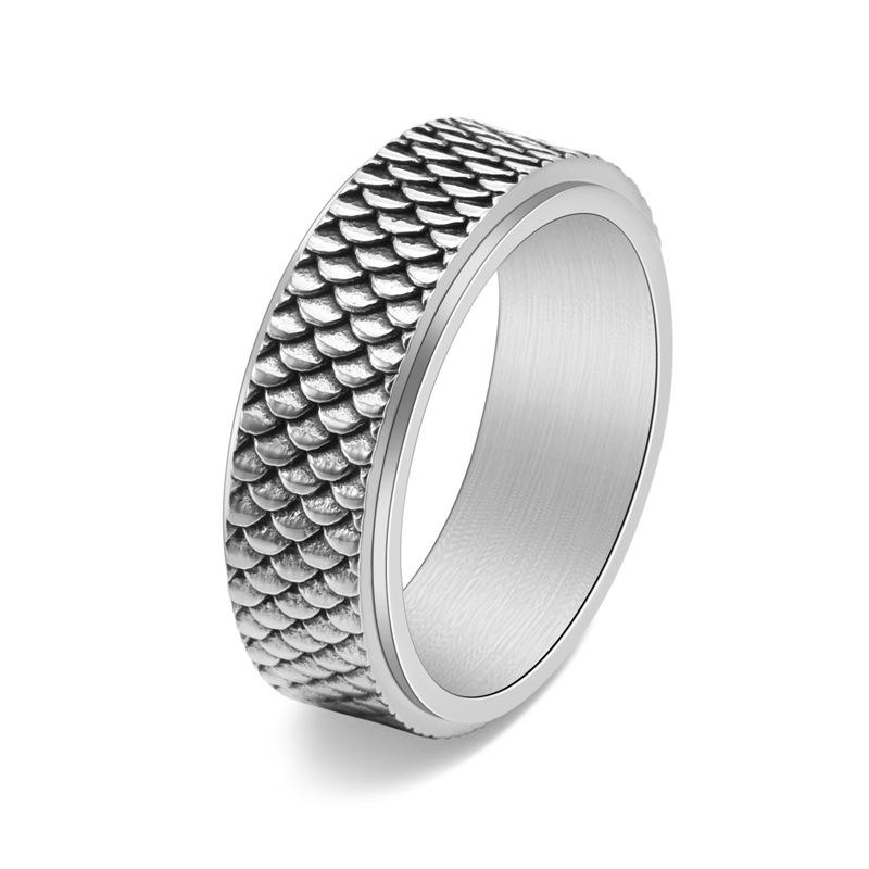 Винтажное мужское кольцо с чешуей рыбы, панк, хип-хоп, из нержавеющей стали, вращающееся, готическая мужская бижутерия, модные аксессуары No. 12
Винтажное мужское кольцо с чешуей рыбы, панк, хип-хоп, из нержавеющей стали, вращающееся, готическая мужская бижутерия, модные аксессуары No. 12