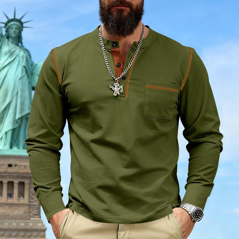 New Men s T-shirt Casual and Versatile Long-sleeved Color-blocked Knitted for Wholesale XXXL зелений
New Men s T-shirt Casual and Versatile Long-sleeved Color-blocked Knitted for Wholesale XXXL зелений