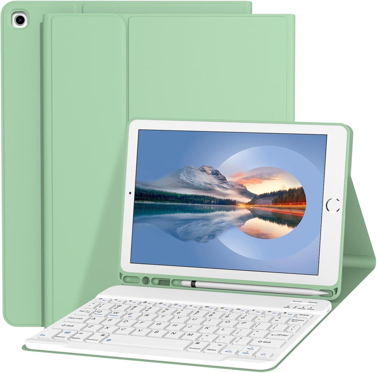 iPad 7th-9th Gen 10.2 Leather Case with Detachable Bluetooth Keyboard, Magnetic Pen Slot, and Air3 Compatibility iPad Pro 11 (2022/2021/2020/2018)
iPad 7th-9th Gen 10.2 Leather Case with Detachable Bluetooth Keyboard, Magnetic Pen Slot, and Air3 Compatibility iPad Pro 11 (2022/2021/2020/2018)