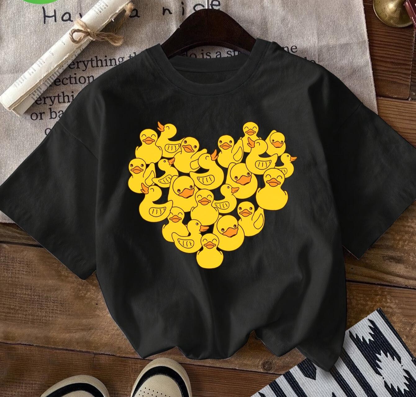 Womens Casual Short Sleeve Crew Neck TShirt Cute Yellow Duck Heart Print Breathable Summer Casual Comfortable Women Clothing 4XL
Womens Casual Short Sleeve Crew Neck TShirt Cute Yellow Duck Heart Print Breathable Summer Casual Comfortable Women Clothing 4XL