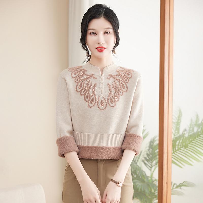 Mom s Fleece Knitted Warm Sweater for Middle-Aged & Elderly Women - Thickened Autumn/Winter Base Layer L (95-100 jin)
Mom s Fleece Knitted Warm Sweater for Middle-Aged & Elderly Women - Thickened Autumn/Winter Base Layer L (95-100 jin)