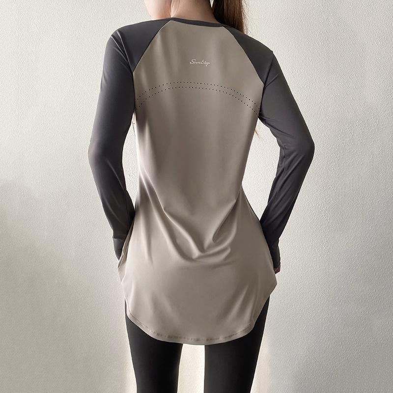 Color Block Long Sleeve Pilates Yoga Top - Women s Breathable Hip-Covering Sport T-Shirt Extra Large
Color Block Long Sleeve Pilates Yoga Top - Women s Breathable Hip-Covering Sport T-Shirt Extra Large