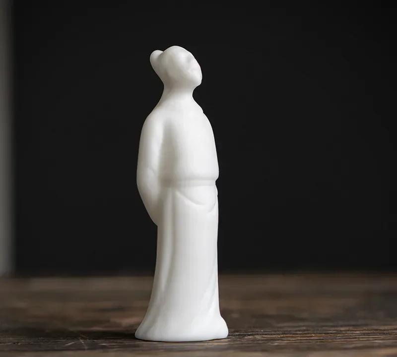 Ceramics Figure Statue Decoration White Porcelain Tea Pet Decor Ornament Handmade Tea Table Accessories Boutique Teaware
Ceramics Figure Statue Decoration White Porcelain Tea Pet Decor Ornament Handmade Tea Table Accessories Boutique Teaware